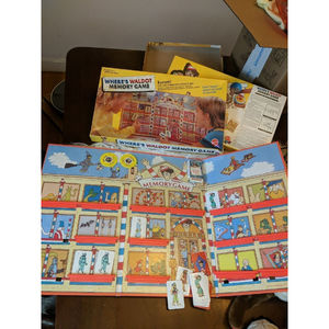 Where's Waldo Memory Game 1991 vintage mattel read description